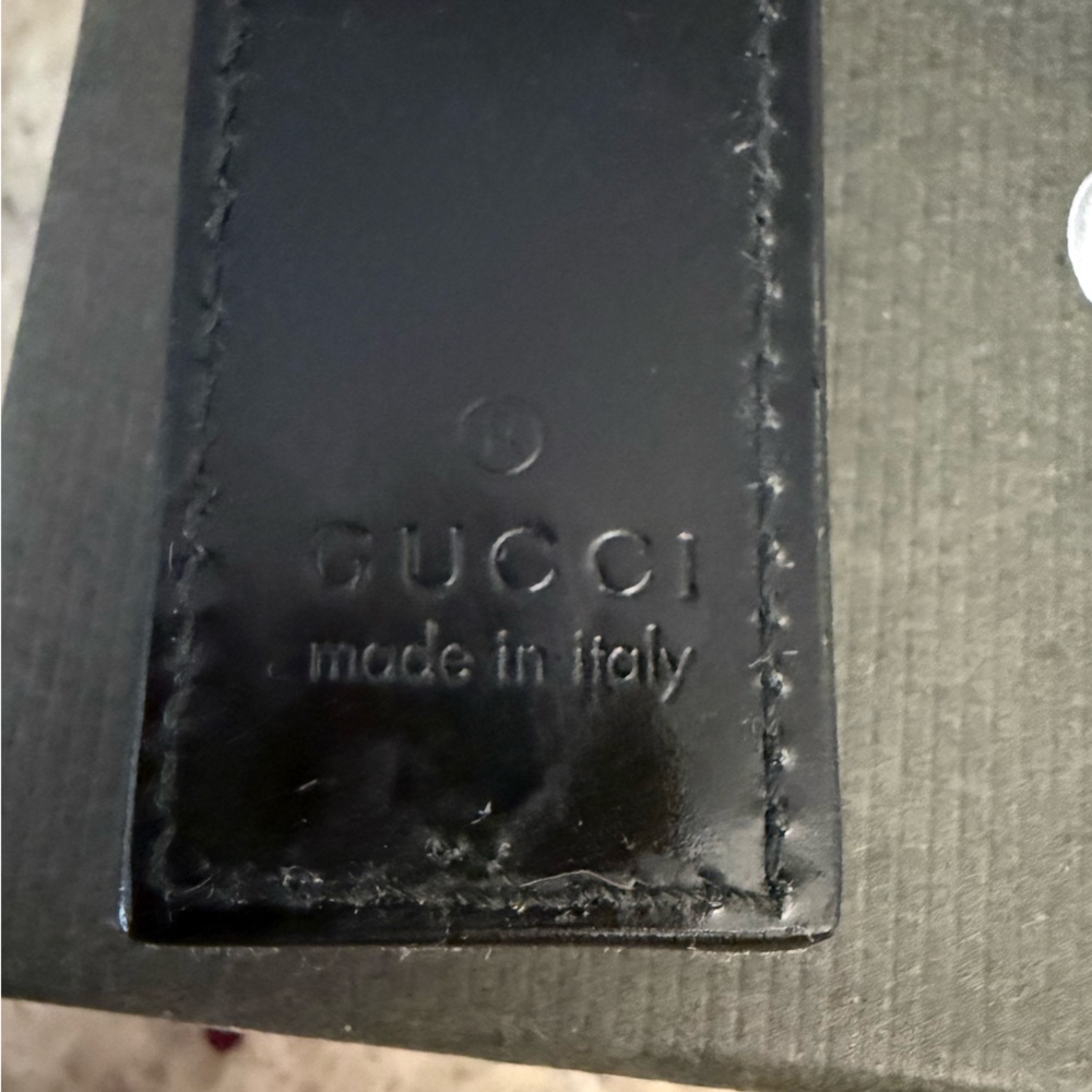 NIB Vintage Gucci Black Leather Key Ring - Picture 4 of 4